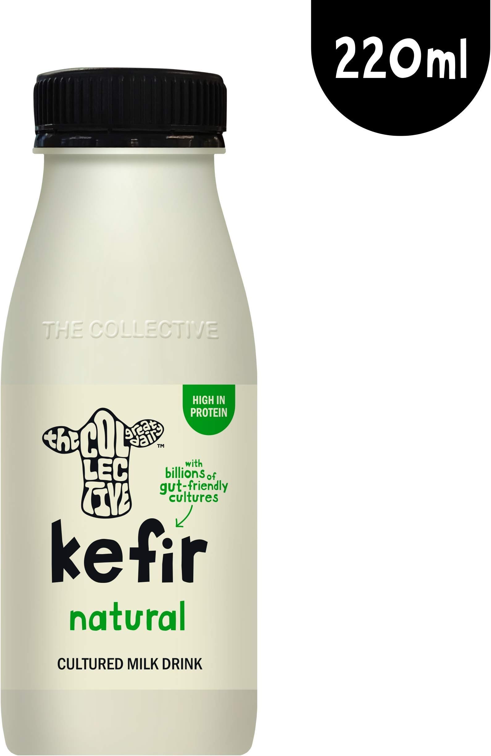 The Collective Dairy Natural Kefir Natural Flavour   Cultured Gourmet Live Yogurt, 220 ml