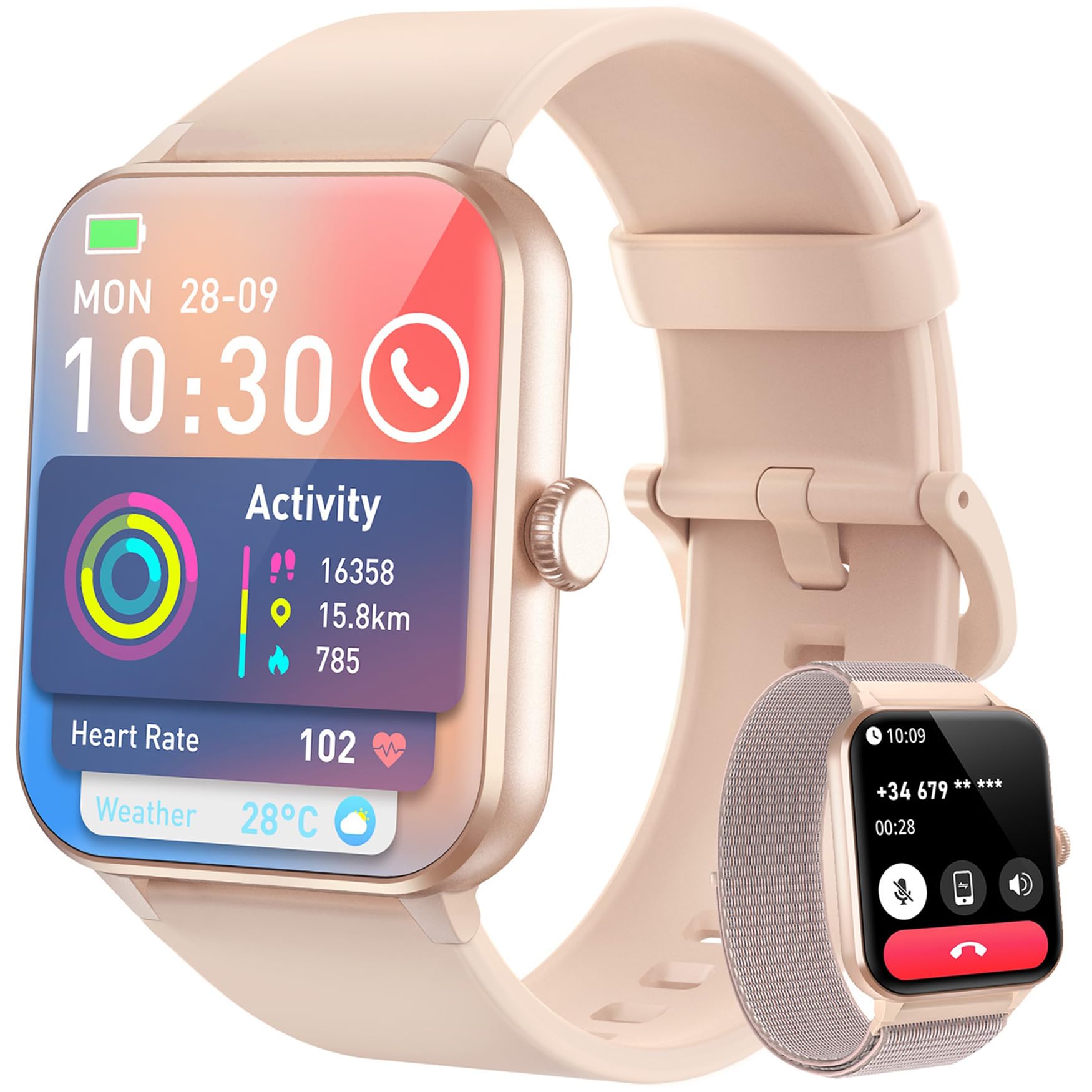 Fitness Tracker 2024 (Answer/Make Call),Smart Watch