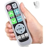 LUNOAOA Backlit Big Button TV Remote Replacement for Vizio TV with Cover &amp; Hook, Universal Remote No Setup for Seniors People with Poor Vision,Parkinson's Disease Patient