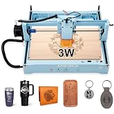L4 Laser Engraver Machine, 3000mW Laser Engraving Cutting Machine with 7000mm/s Fast for 150x200mm Working Area, Portable Laser Marking Machine for Jewelry, Metal, DIY, Class IV