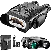 Nightiger Day/Night Vision Binoculars with Ranging Function - Large HD Screen, 10X Digital Zoom, 2624FT Viewing Range, 7000mAh Rechargeable Infrared Night Vision Goggles for Adults
