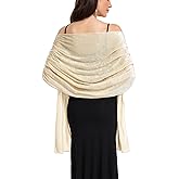 RHQKK Velvet Shawls and Wraps for Evening Dresses Shawl Wrap for Women Wedding Bridal Warm Formal Shawl