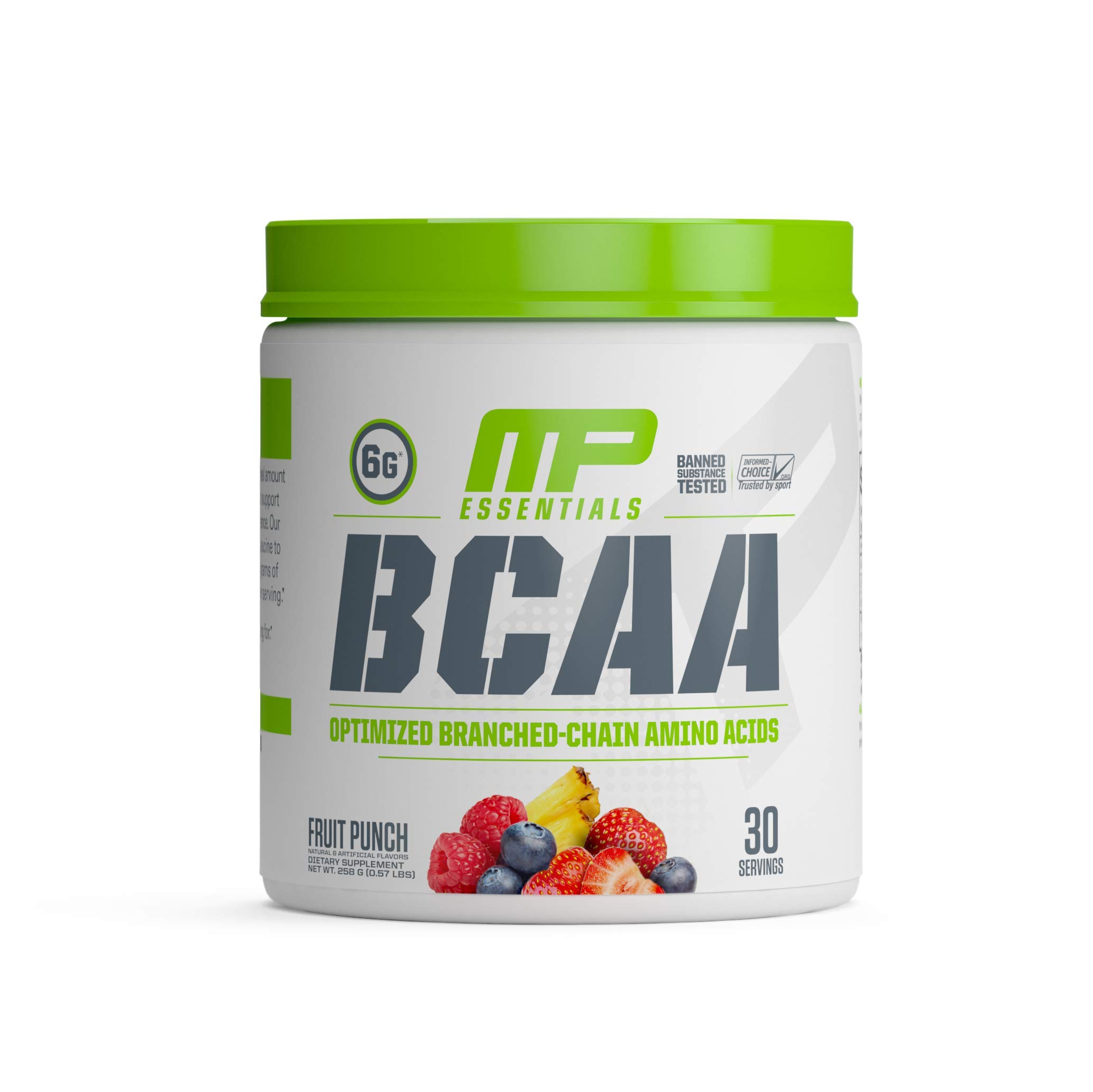 MusclePharm Essentials BCAA Powder, PostWorkout Recovery Drink, Fruit