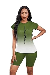 PINSV Women 2 Piece Outfits Summer Sweatsuits Track