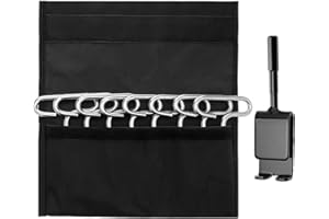 Sweetude 10 Pcs Ice Anchors Tool Kit Include 8 Pcs Ice Fishing Shelter Stake Nail Universal Tent, Anchor Drill Adapter Fishing Augers and a Bag for Tent Ground Insert Sewing Fixer