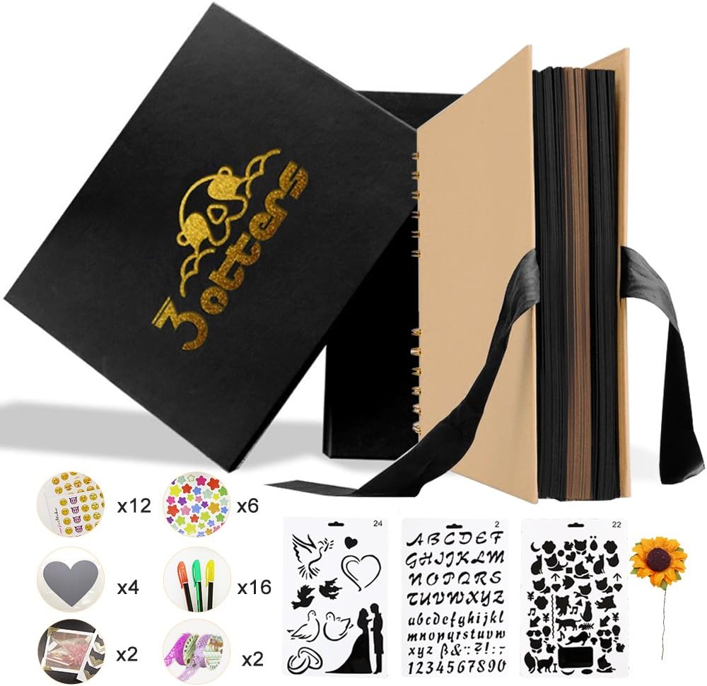 Scrapbook, 100 Pages 11.5x8.5" Photo Album Great Gift with