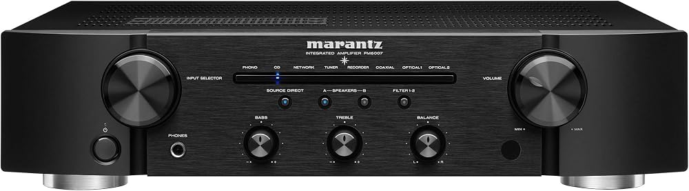 Marantz PM6007 Integrated Amplifier 45W DAC HDAM MM Phono Black