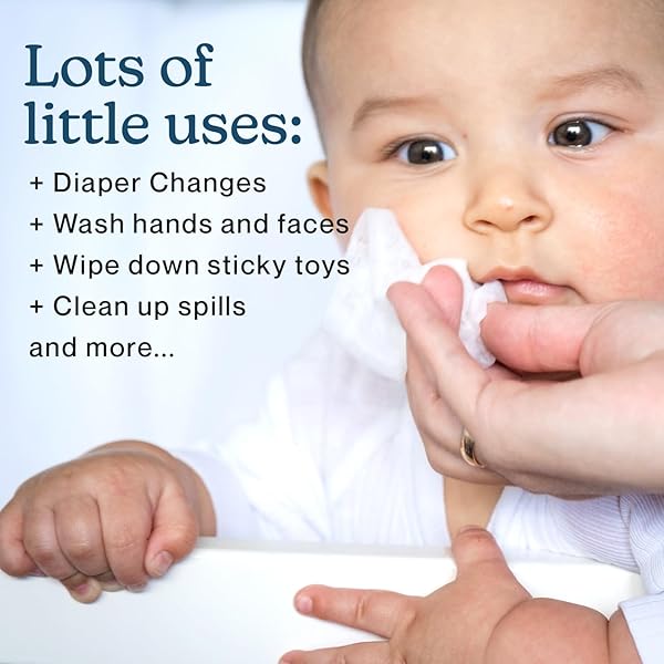 WIPEMATE EWG-VERIFIED PREMIUM UNSCENTED BABY WIPES, 99% WATER-BASED, PLASTIC-FREE, ULTRA-SOFT PLANT-BASED WIPE, CHLORINE & ALCOHOL-FREE, PH-BALANCED, HYPOALLERGENIC, DURABLE FLIP-TOP LID (240-CT)