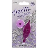 Handy Hands Aerlit Tatting Shuttle with 2 bobbins SHH431, Boysenberry
