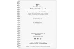 AT-A-GLANCE 2026 Planner Refill, Weekly & Monthly, 7" x 8.75", Medium, Executive, DayMinder, Refill for G545 Line Planners (G5455026)