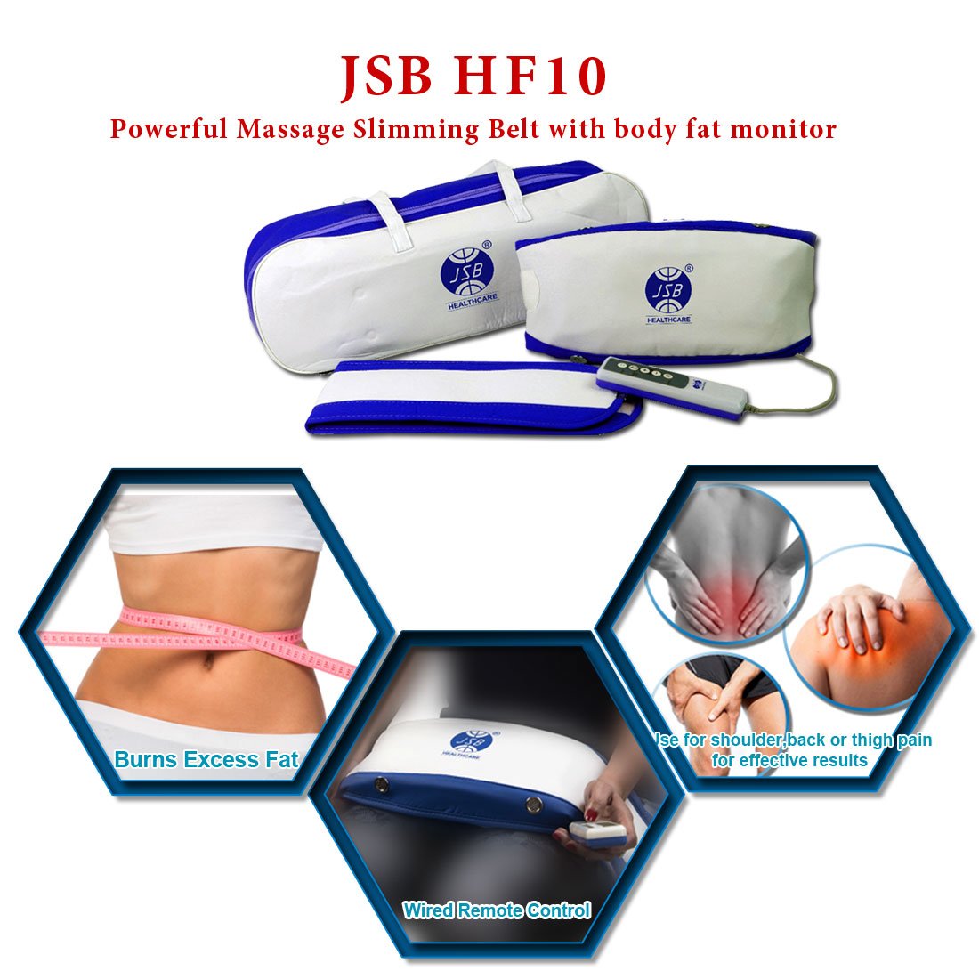 Jsb hf10 slimming and massage belt Clearance