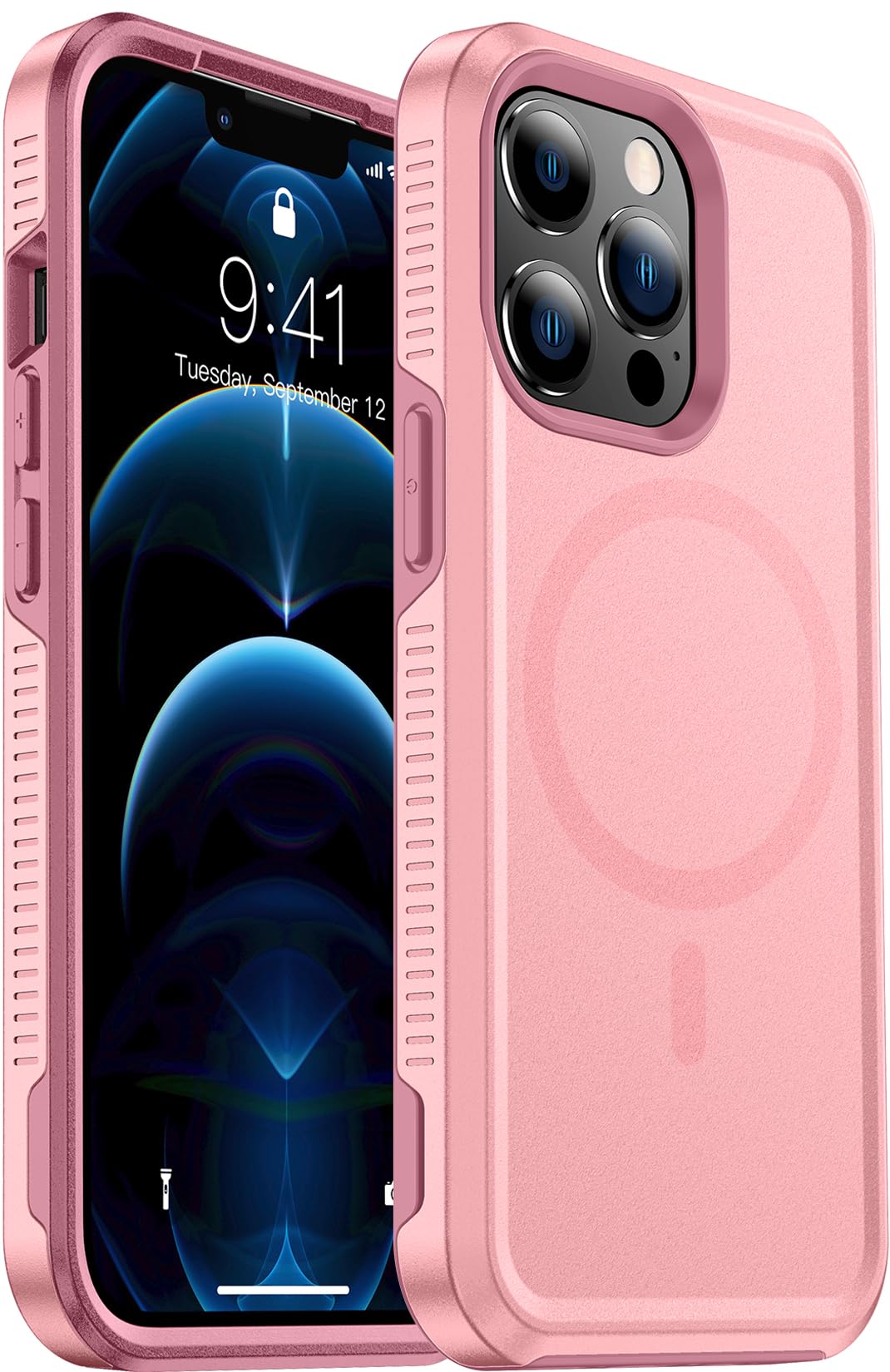 Photo 1 of ****4 pack ****Red2Fire Strong Magnetic for iPhone 12 Pro Max Case, [Compatible with MagSafe] with 2 Pack [Tempered Glass Screen Protector] Heavy Duty Shockproof Protective Phone Case Cover clear