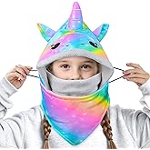 Winter Windproof Hat Kids Balaclava, Adjustable Ski Mask for Kids with Fleece Cold Weather Snow Hat Face Cover for Age 3-8