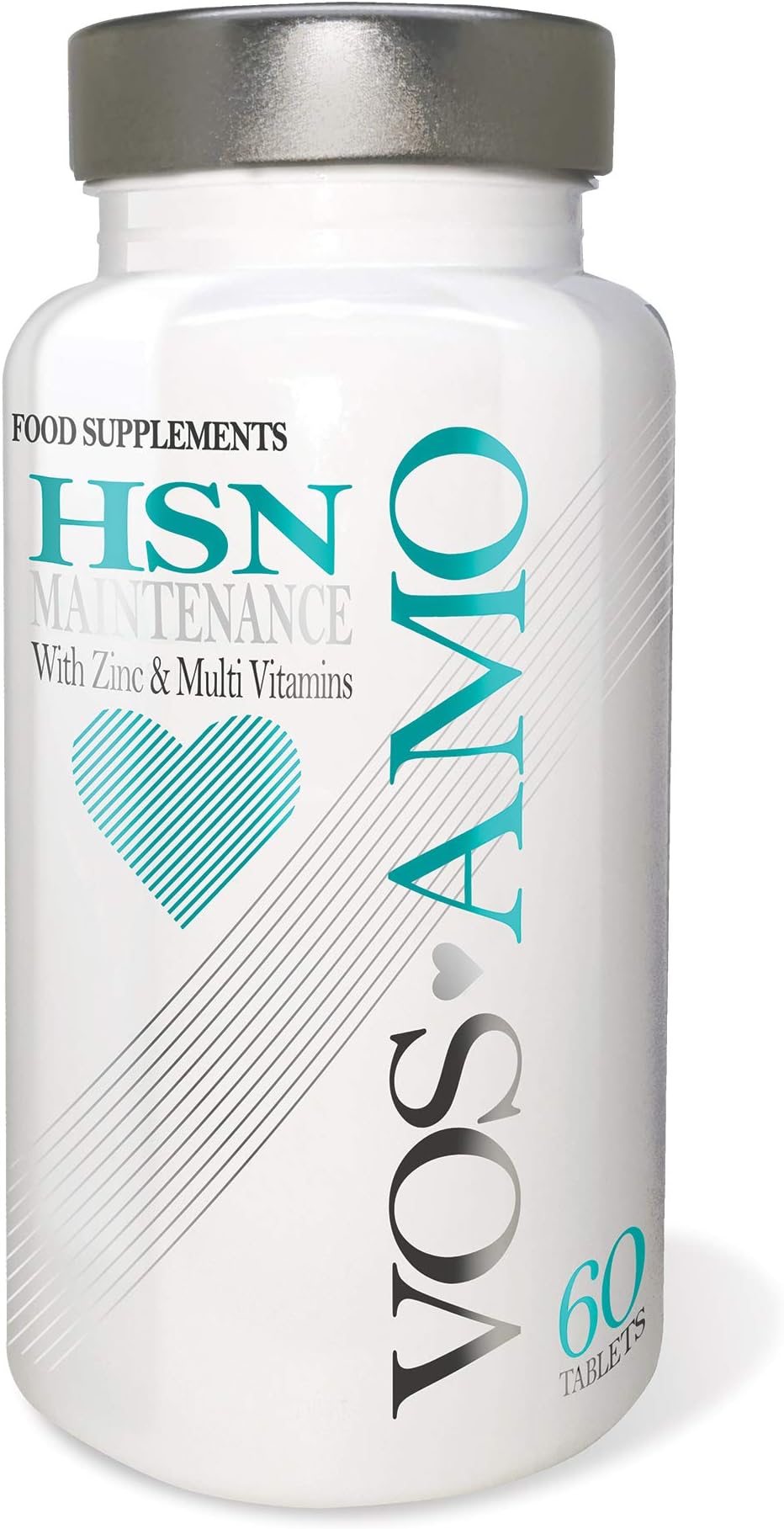 Vos Amo HSN Maintenance - Hair, Skin & Nails Supplement with Added Biotin, Zinc, Chromium and Many More. Vegan & Vegetarian Friendly Supplement for Men & Women Manufactured in The UK
