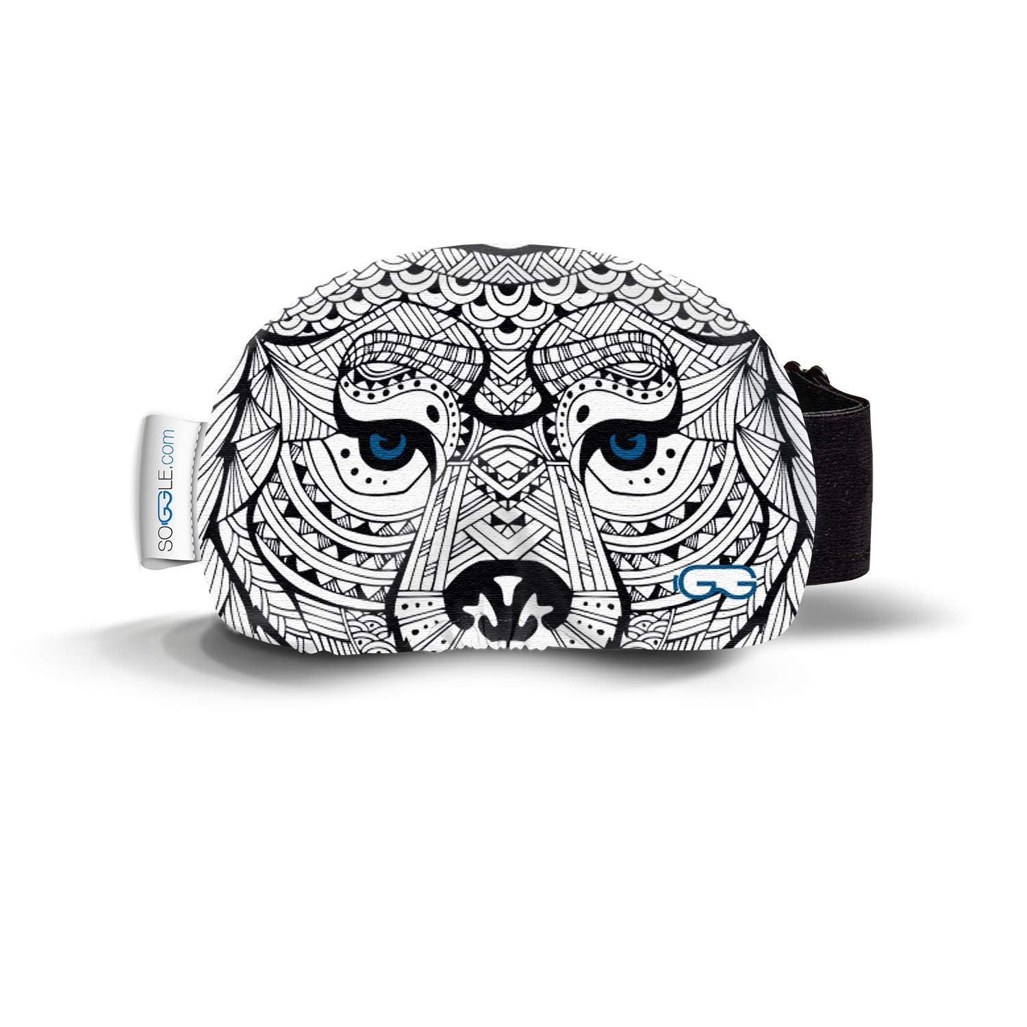 Soggle Ski Protective Microfibre Cover for Ski Goggles (One Size), Colour: Eyes Bear 1 — image 1