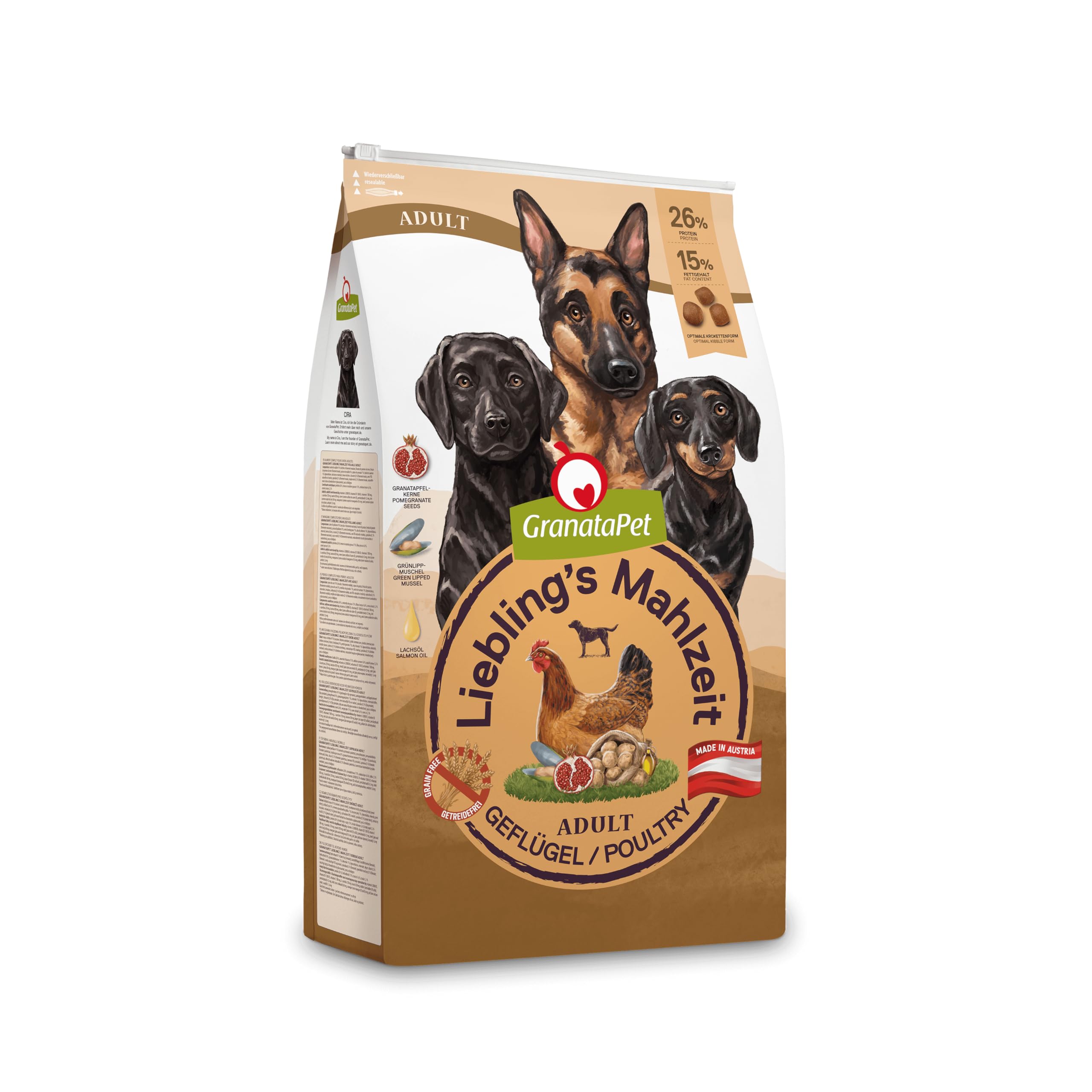 Liebling´s Mahlzeit Gran Atapet Favorite Meal Dry Dog Food Adult Chicken, 1er Pack (1 x 10 kg
