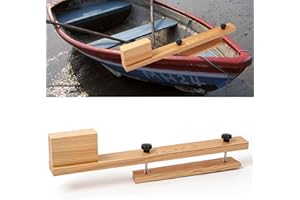 MorningRo Canoe Trolling Motor Mount, Trolling Mount with Ash Wood Crossbar and Motor Block for Quick and Easy Kayak