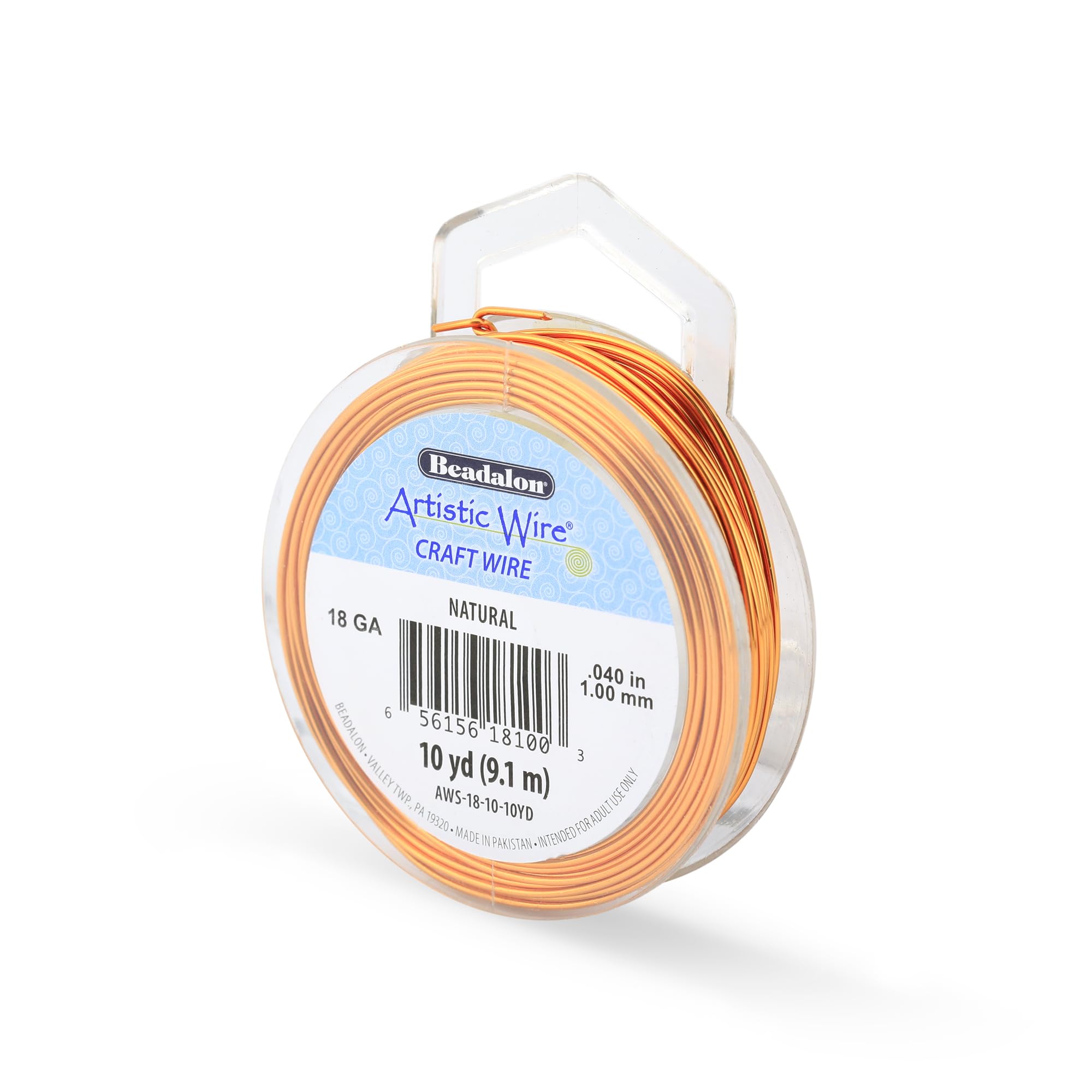 Beadalon 10-Yards Artistic 18-Gauge Natural Wire