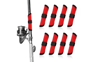 BOXOB 8pcs Fishing Lure Covers, 5.91 Inch Fishing Hook Covers Fish Pole Sleeve Fish Bait Gloves Protectors Wraps Essential Gear for Fishermen Gift