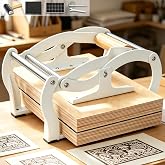 TOPOWN Linocut Printing Hand Lever Press Machine, Linocut Press Machine | A4, White, For Linocut/Woodcut/Rubber Relief, Adjustable Print Thickness, Suitable for Beginners and Studios, Well-Built