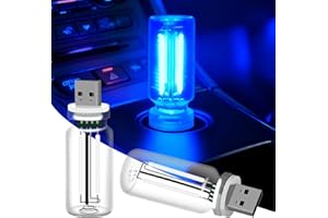 USB Light for Car, Car USB Light Bulb Interior Touch Dimmable Retro Lamps Plug-in Atmosphere Lights Portable Mini LED Lights 