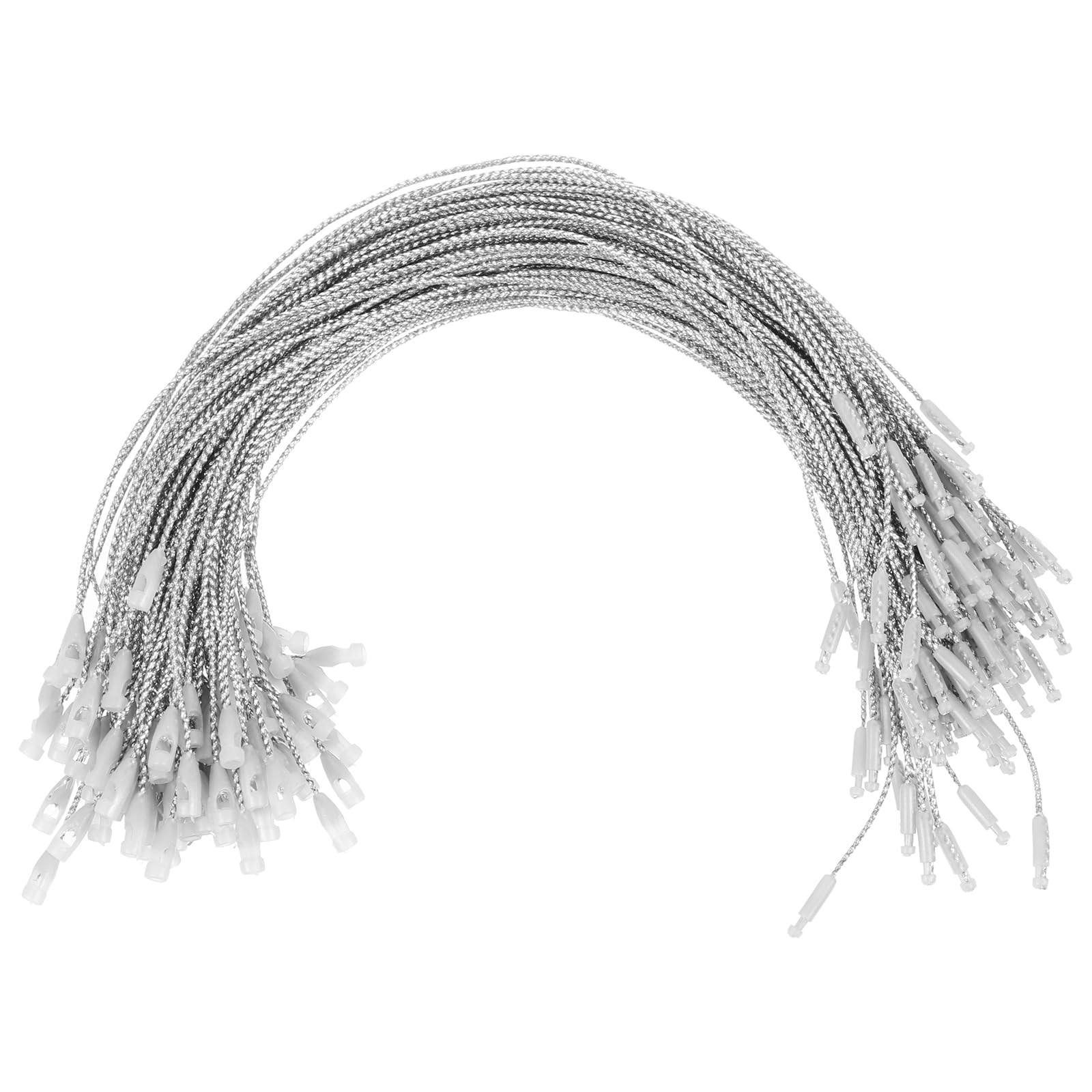 Ciieeo 400 Pcs Christmas Ball Lanyard Christmas Decorations Metallic Cord Snap Ribbon Hangers Tree Ornaments Tree Hanging Ropes Outfit Hangers Polyester