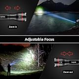 Lepro LED Torch Super Bright 5 Modes Zoomable Water Resistant 18650 AAA view 4
