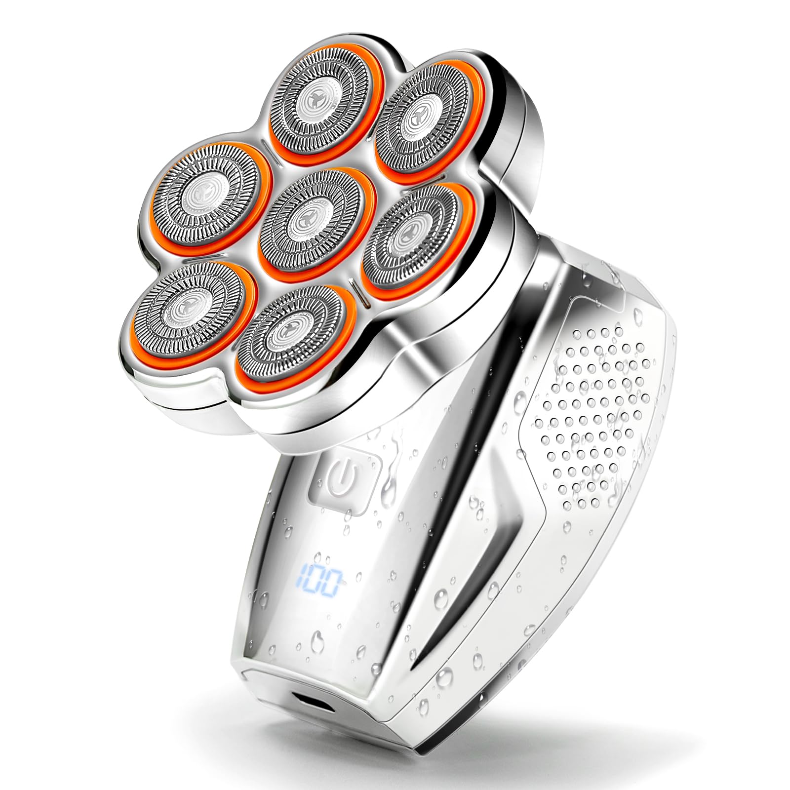 Photo 1 of Head Shavers for Bald Men: 120min Long Time Use Rechargeable Electric Razor - Waterproof Wet Dry Shaving - Professional Grooming Kit for Balder