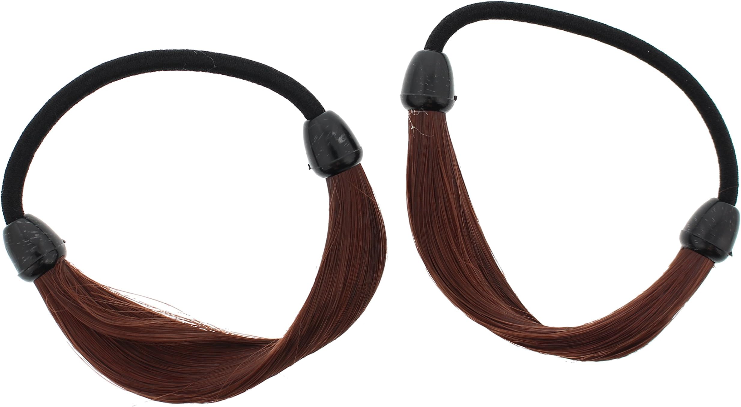 Making Waves Smooth Faux Hair Ponytail Holder (2Pcs) (Auburn)