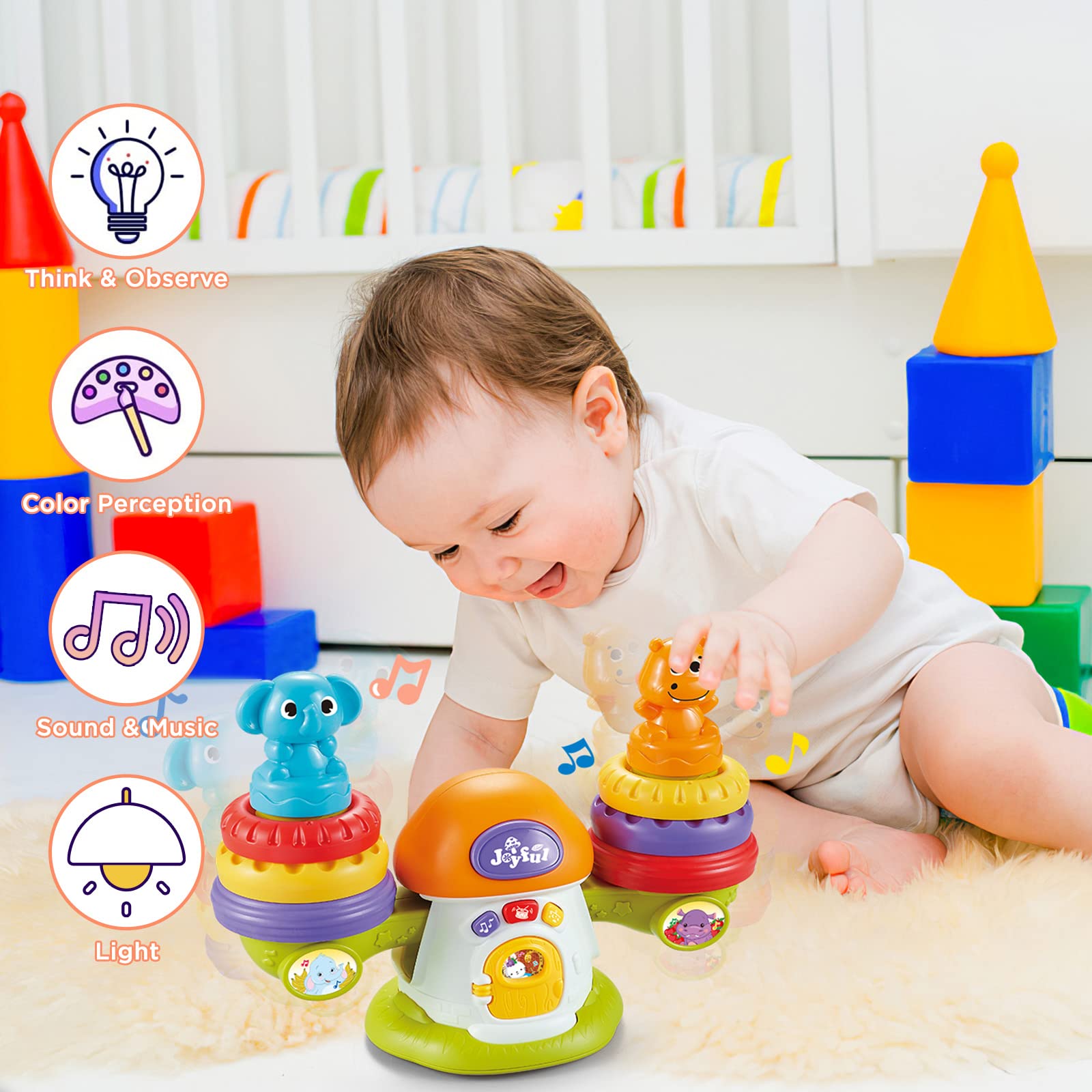 deAO Balance Game Toy for Baby Toddler Age 18+ Months with Sound