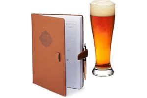 Home brew Journal for Craft Beer Homebrewers | Homebrew Logbook w/ space for 70+ recipes | Beer Glassware Reference, Beer Color Chart, Hops and Yeast Strain Chart |