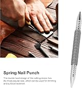 Yosoo Health Gear Spring Nail Punch Double Head Center Punch Tool Wood Hinges view 4