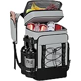 MIYCOO Cooler Backpack - 40 Cans Insulated Backpack Cooler for Men & Women, Portable 2 Leak Proof Compartments Coolers Bag for Beach Travel Picnic Lunch Hiking BBQ Camping