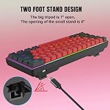 Snpurdiri 60% Mechanical Gaming Keyboard Red Switches USB-C UK Layout US view 5