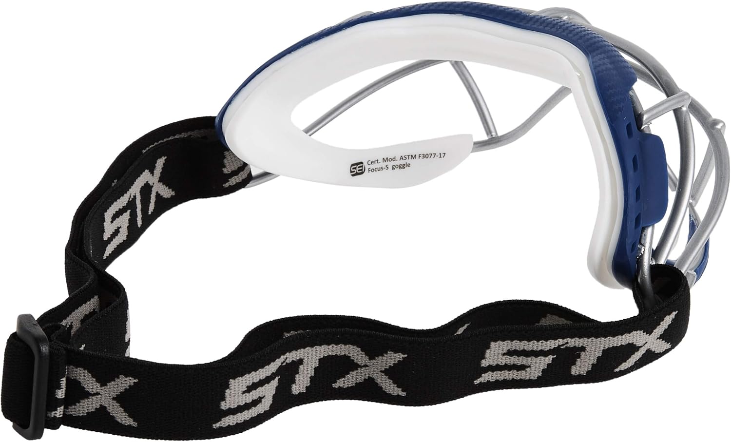 STX Lacrosse Focus-S Goggle, Royal/White: Sports & Outdoors