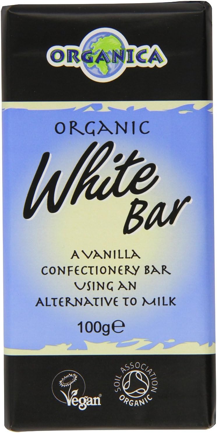 Organica White Organic Chocolate Bar, 100g