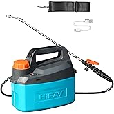 HIFAY ES4 Electric Sprayer 1 Gallon Built-in 4000mAh Rechargeable Battery, Copper-Nickel Spray Nozzle Makes The Spray More De