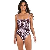 La Blanca Women's One Piece Swimsuit Bandeau Tummy Control Bathing Suit