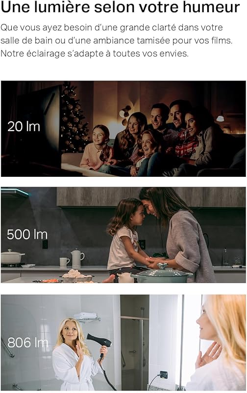 Ampoule Connectée Alexa E27, Blanc Lumière du jour LED Dimmable L520E