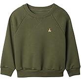 GAP boys Solid Crewneck Sweatshirt