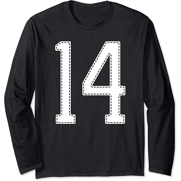 トップス 9090 Numbering Game Shirts L/STee M Navy Amazon.com: Official Team League #14 Jersey Number 14 Sports