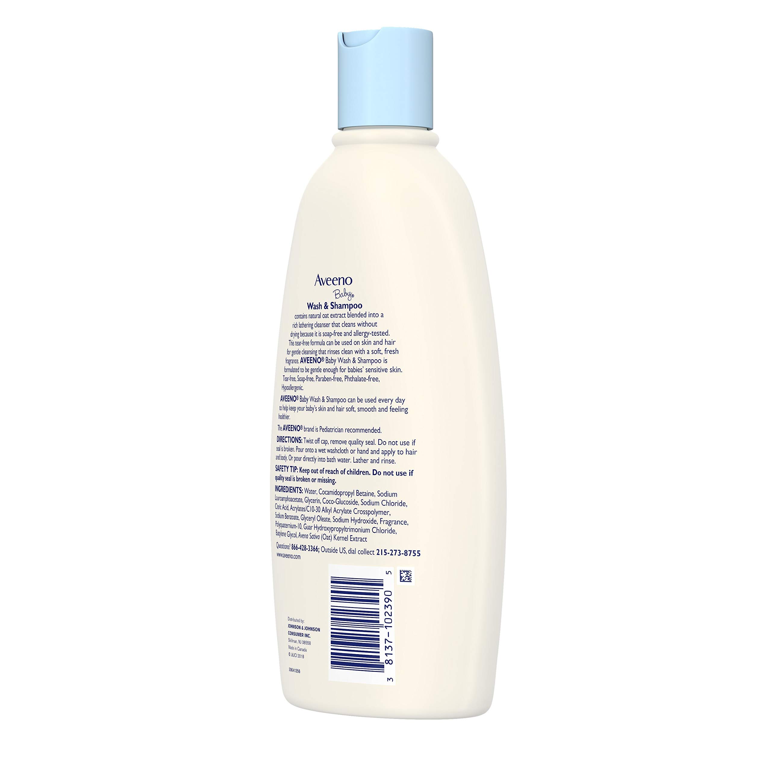 Aveeno Baby Gentle Wash & Shampoo with Natural Oat Extract, TearFree