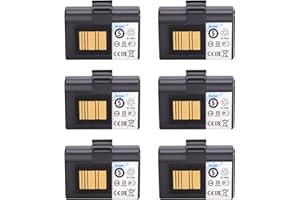 Sicimly 6PCS 3400mAh Replacement Batteries for Zebra Printer ZQ520 ZQ521 QLN320 QLN220 QLn220HC ZR628 ZR638 ZR658 ZR668 ZQ610 ZQ620 ZQ500 ZQ510 QLn320HC 25.16Wh