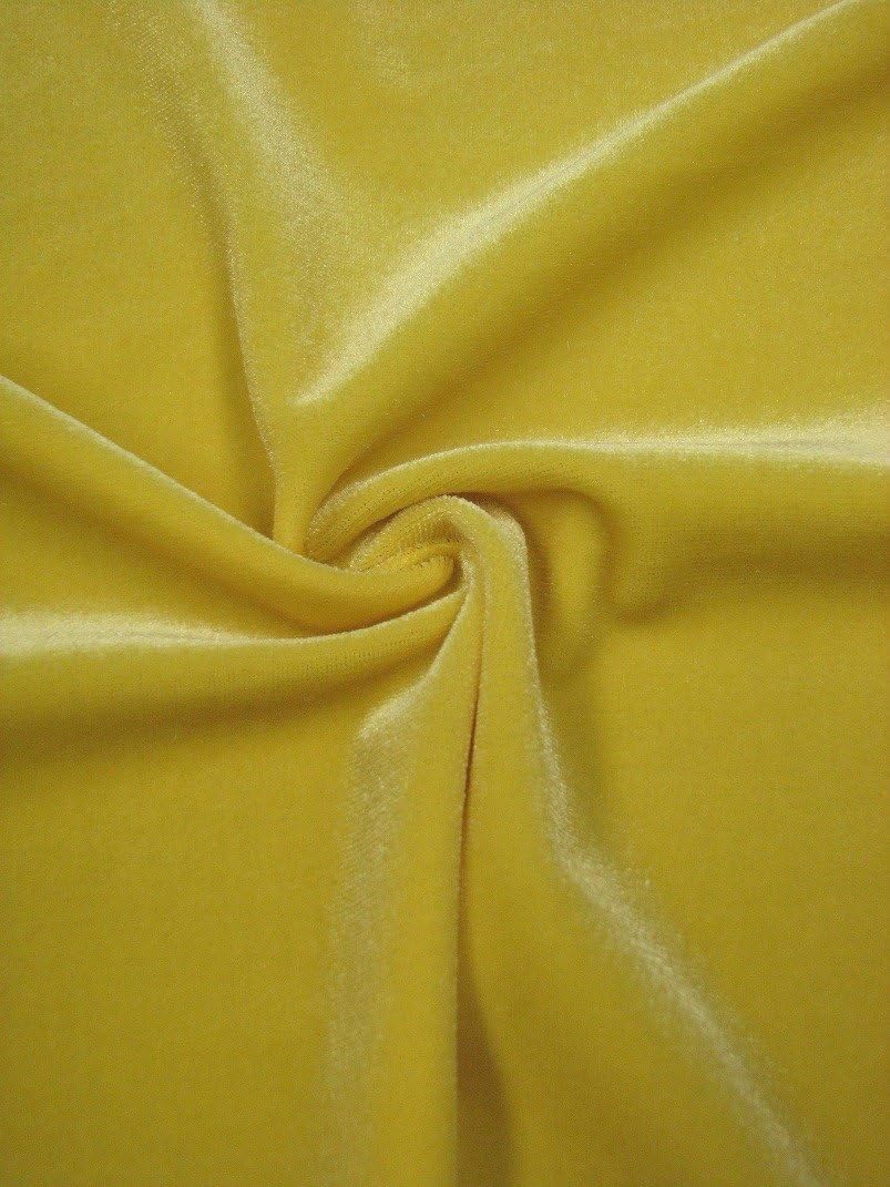 Solid Polyester Spandex Velvet 2 Ways Stretch Medium Weight