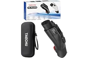 TAECHU Tesla to J1772 Adapter, Max 60 Amp & 250V, Only for J1772 EV Charging Adapter with Anti-Drop Lock, Compatible with Tesla Wall/Destination/Mobile Chargers（with A Storage Box）