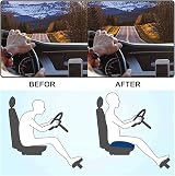 UVCMDUI Adult Car Booster Seat, Portable Height Increase 10 cm, Black view 3