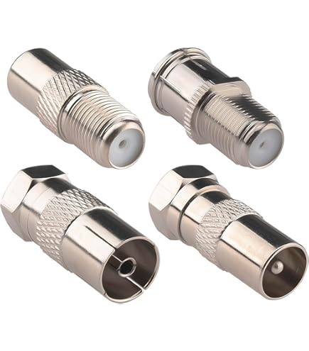 Superbat Kit Adaptador 4 Peças, F to TV, SMA, TNC, RP-SMA, MMCX