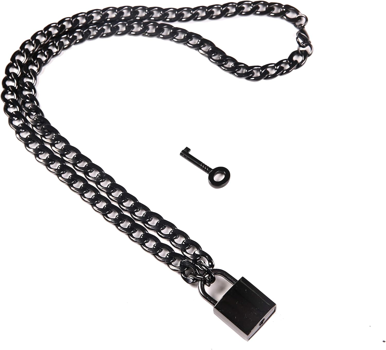 Black Padlock Necklace For You Collar Stainless Steel Necklace For
