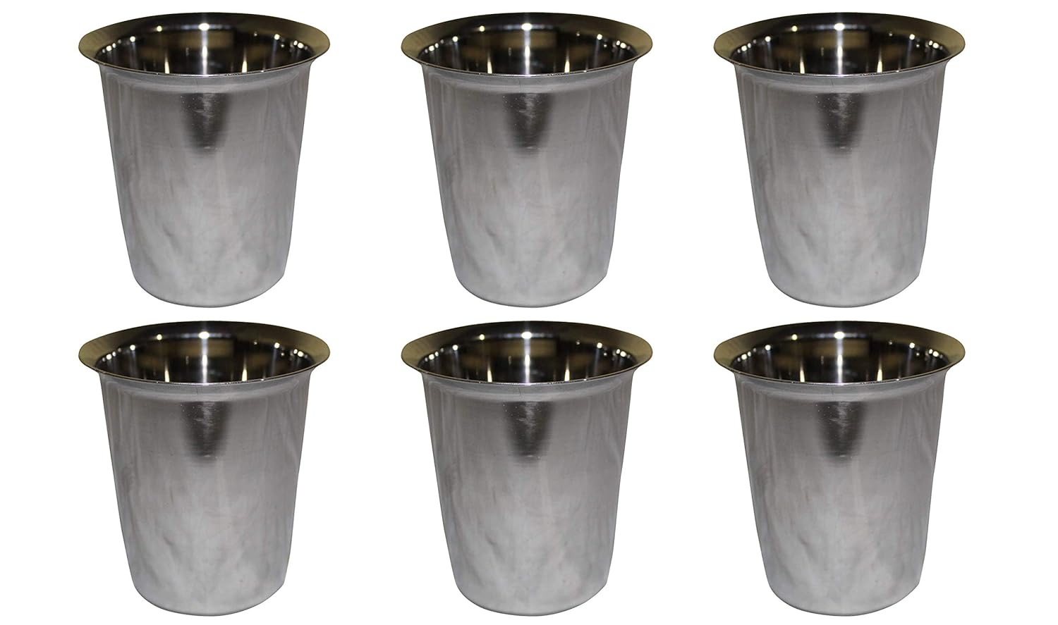 Buy Coolboss Tea Glass, Stainless Steel, Cutting Chai Glasses Set of 6