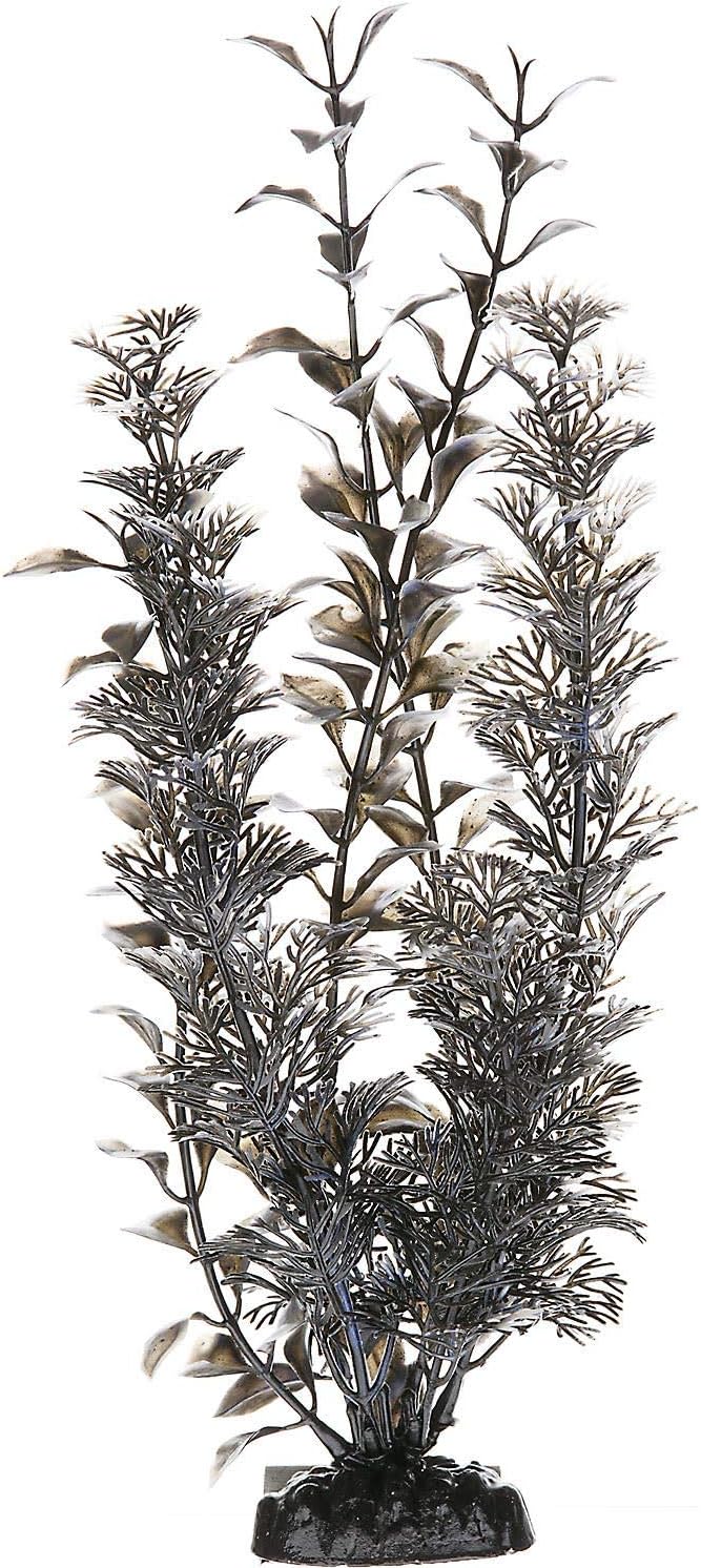 Imagitarium Black & White Background Plastic Aquarium Plant, Small